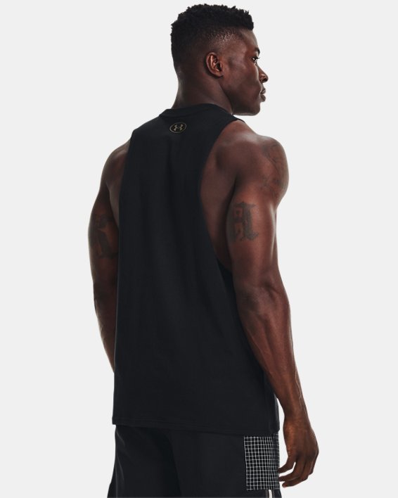 เสื้อกล้าม Project Rock Hardest Worker สำหรับผู้ชาย, Black, pdpMainDesktop image number 1